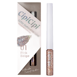 CipiCipi グリッターイルミネーションライナーR 01 ピンクベージュ