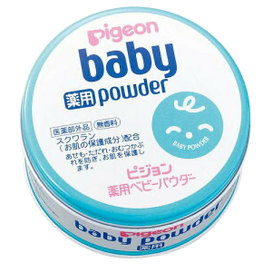 ピジョン 薬用ベビーパウダー ブルー缶